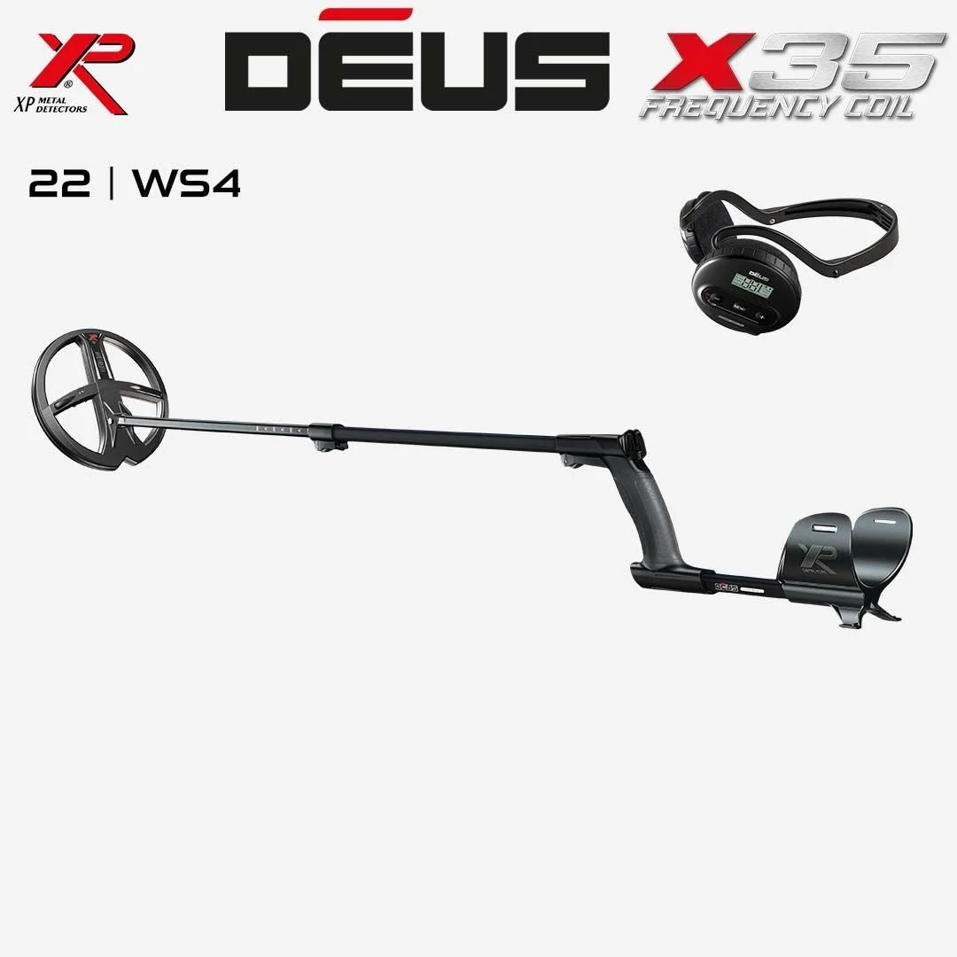 Deus Dedektör - 22,5cm X35 Başlık, WS4 Kulaklık
