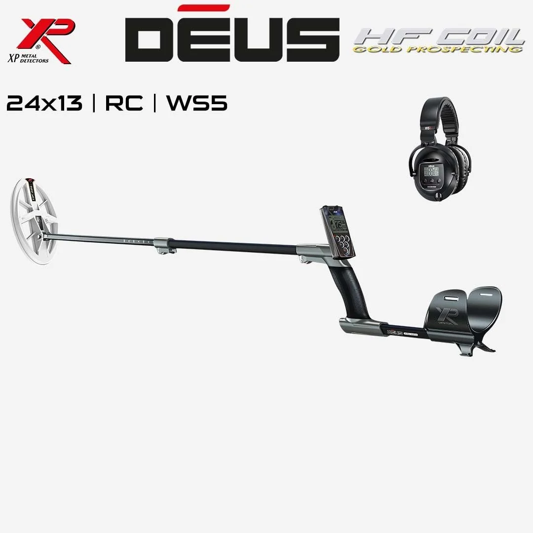 Deus Dedektör - 24x13cm HF Elips Başlık, Ana Kontrol Ünitesi,Ws5 Kulaklık